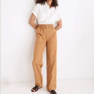Madewell Cotton Pull-On Straight Cargo Pants